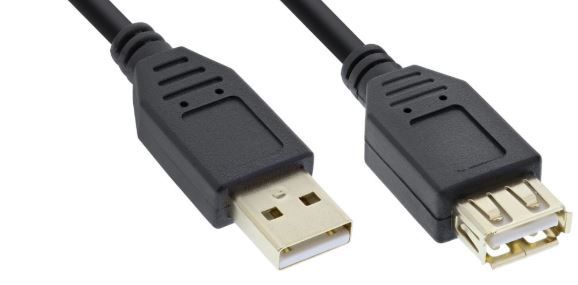 USB2 forl. kabel, A-han/A-hun, Premium, 10 m