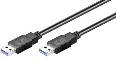 USB3 forb. kabel A-han/A-han, sort, 3 m