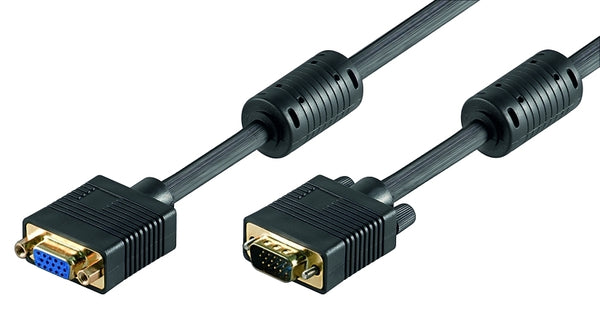 SVGA forl. kabel, 15 pol SUB-D han/hun, 0,5 m