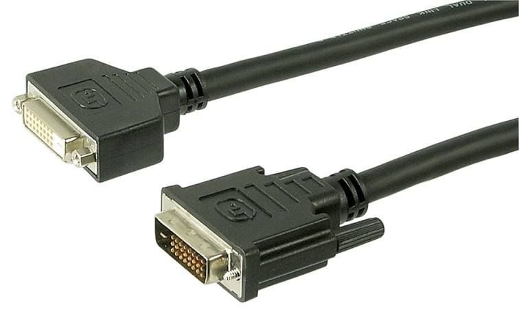 DVI monitor kabel 24+1 han/han, 15 m