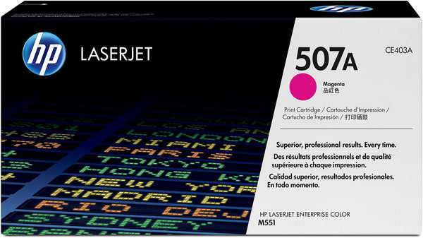 HP Toner 507A magenta LaserJet Enterprise 500 color M551n 6000 sider