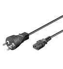 IEC Cord Denmark Type K, 2 m, Black