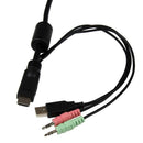 KVM kabelsæt, HDMI/HDMI+USB+audio, 1,8 m