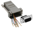 SUB-D 9 pol han til RJ45 hun adapter