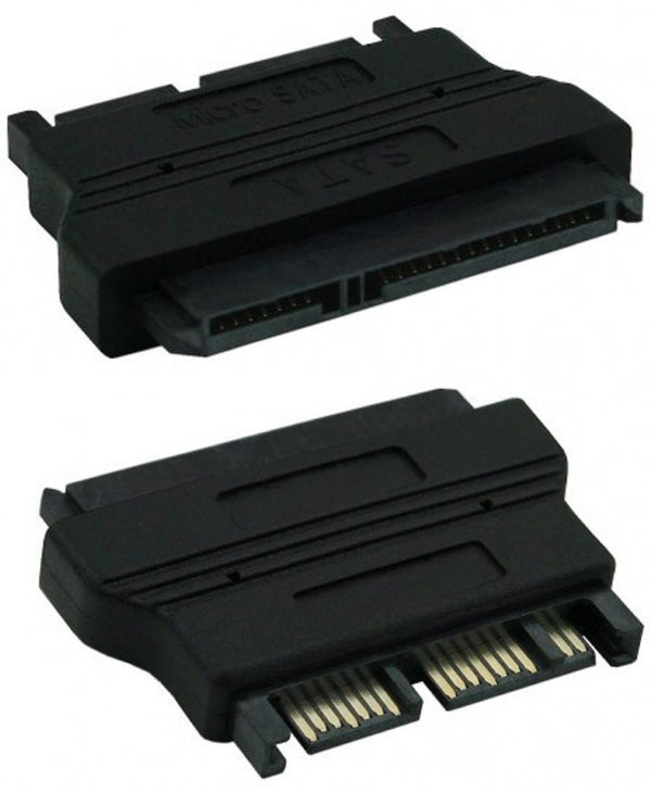 SATA Micro adapter, 13 pol SATA hun til 22 pol SATA han