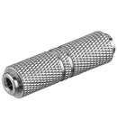 Goobay 11884 Headphone adapter; 3.5 mm jack; female to female; metal version - 3.5 mm female (3-...