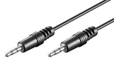 Audio kabel, 3,5 mm st. jack han/han, 2,5 m