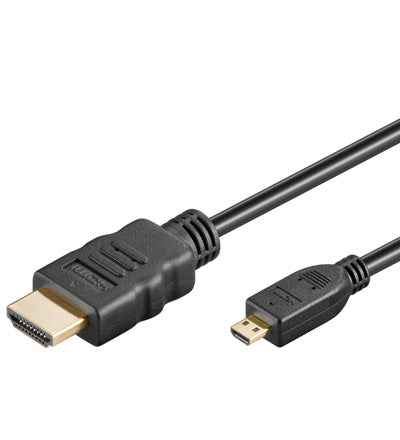 HDMI 1.4 kabel 19 pol han/19 pol micro han, 1,0 m