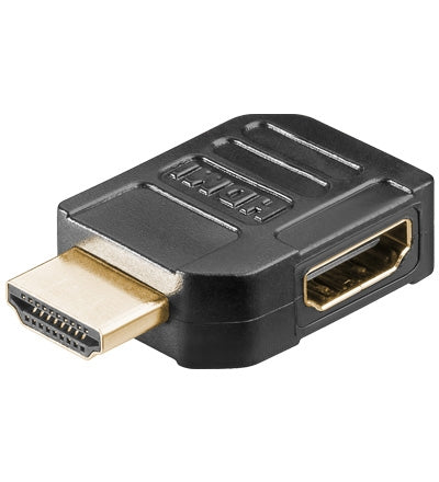 Goobay 51724 HDMI Adapter, Gold-plated, Black