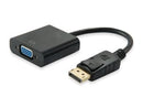 Equip 133435 videokabel adapter 0,15 m DisplayPort VGA Sort