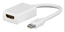 DisplayPort mini til HDMI hun Hvid