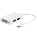 Logilink Mini DisplayPort to HDMI/DVI/DisplayPort with 3 in 1 Adaptor