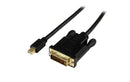 StarTech.com MDP2DVIMM6BS videokabel adapter 1,9 m Mini DisplayPort DVI-D Sort