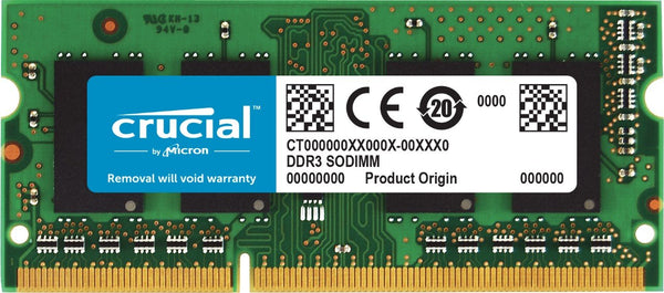4 GB DDR3, 1600 Mhz CL9 Crucial 204 pins 1.35v