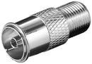 F-Adapter: F female - Coaxial female