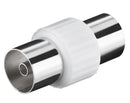 Goobay 11536 Coaxial adapter: Coaxial female > Coaxial female - plastic