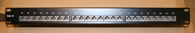 Patch panel, CAT6, 300 mHz, 24 porte