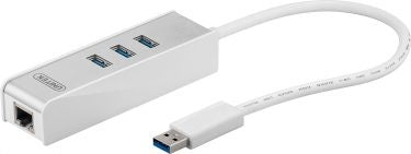 USB3.0 til RJ45 10/100/1000  + 3 port USB HUB