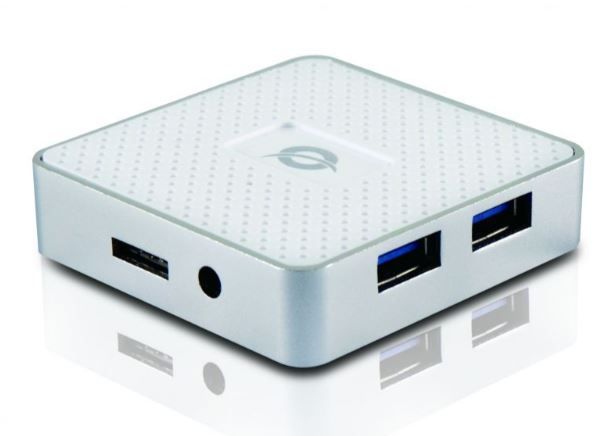 USB3 hub, 4 port, m. strømforsyning