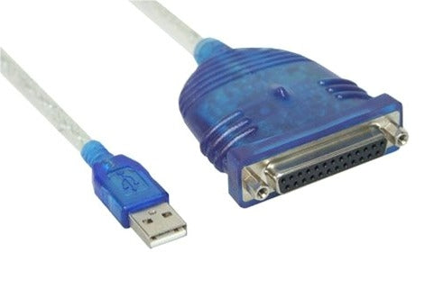 USB2 til 25 pol SUB-D parallel adapter, 1,8 m