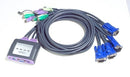 KVM Mini Switch ATEN, 4 port SVGA/PS2+audio
