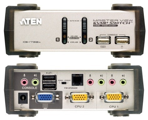 KVM Desktop switch ATEN, 2 port SVGA/USB+audio
