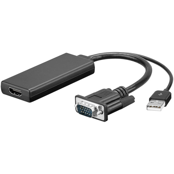 Adapter videokonverter VGA+audio til HDMI