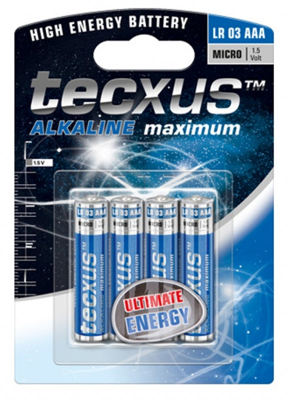 Batteri AAA, 4 stk. Alkaline i blister