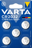 VARTA Batteries Electronics CR2032 Lithium button cell 3V battery 5-pack, Button cells in origin...