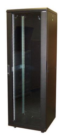 19 Gulv rackskab 42HE, 2080x800x800, sort, GD