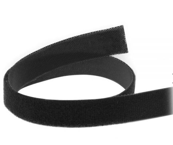 Velcro Strips 10M, 16mm bred - Sort