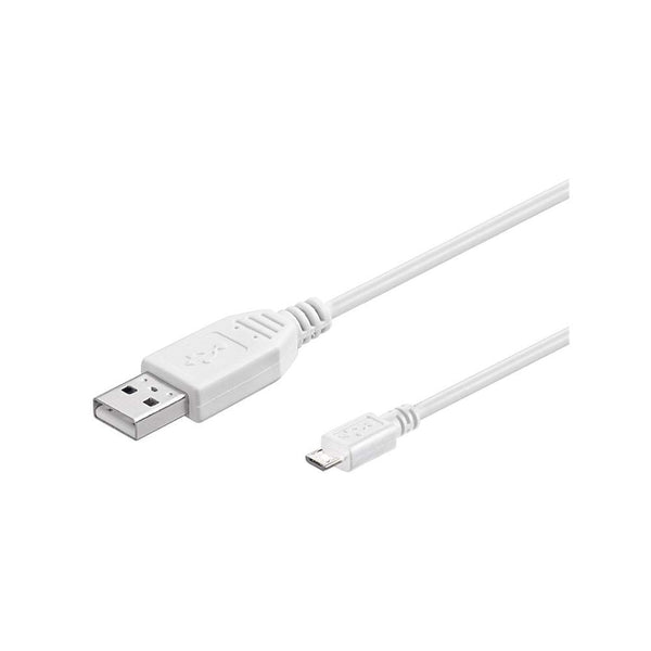 USB2 kabel, A han/Micro B han, HVID, 3 m