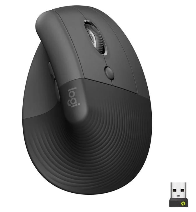 Logitech Lift mus Højre hånd RF trådløs + Bluetooth Optisk 4000 dpi