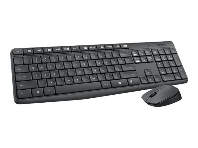 Logitech MK235 tastatur Mus inkluderet USB QWERTY Nordisk Grå