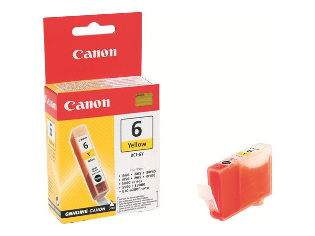 Canon Cartridge BCI-6Y Yellow blækpatron Original Gul