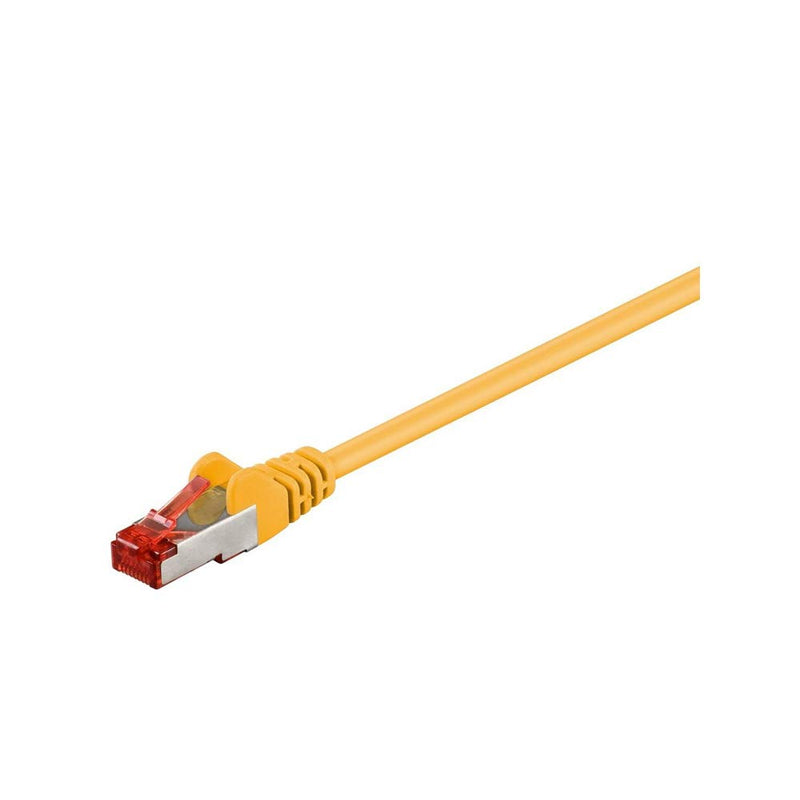 Patch kabel, S/FTP CAT6, 0,5 m, Gul