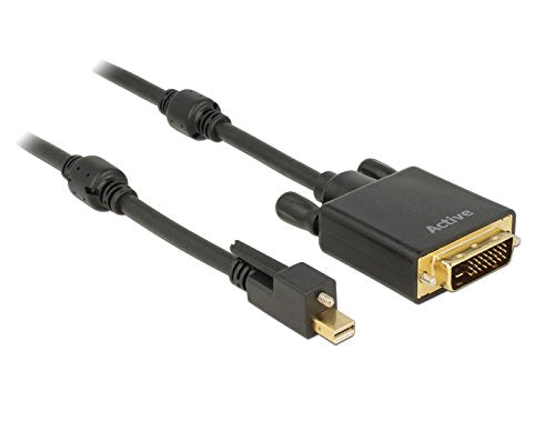 DisplayPort Mini 1.2 til DVI kabel, 4K 3 m