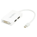 Logilink Mini DisplayPort to HDMI/DVI/DisplayPort with 3 in 1 Adaptor