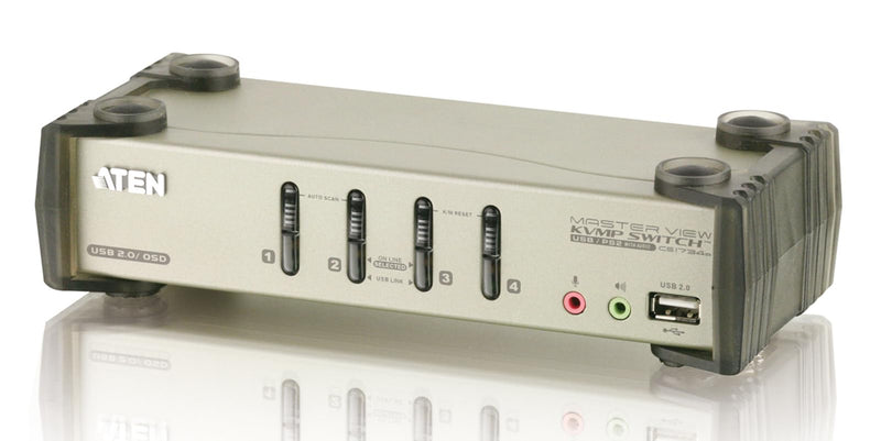 KVM Desktop switch ATEN, 4 port SVGA/USB+audio