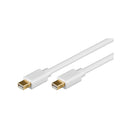 Goobay 52850 Mini DisplayPort Connector Cable 1.2, Gold-plated, White, 1 m Cable Length