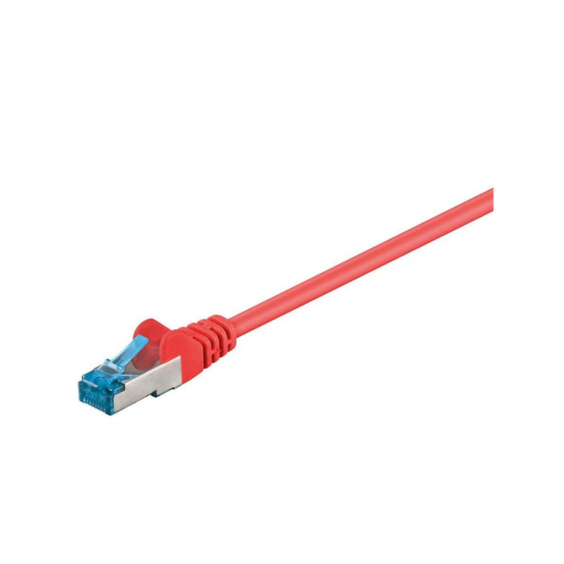 Patch kabel, S/FTP CAT6A, 1 m, rød