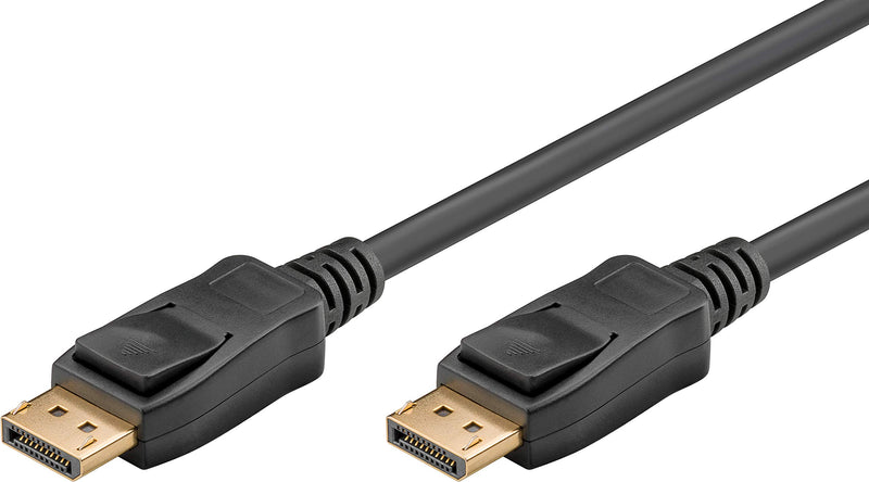 DisplayPort, 20 pol DisplayPort han/han m. lås, V2.0 2m