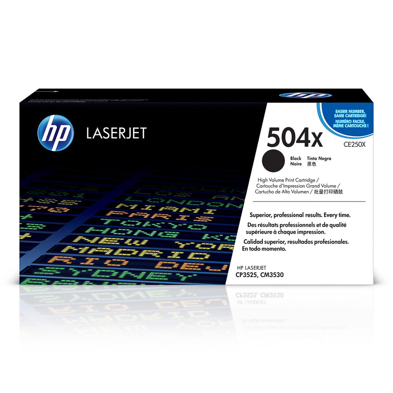 HP toner sort CP3525 5000 sider