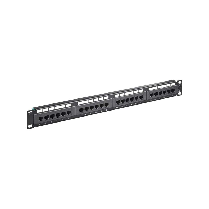 Patch panel, CAT5E, 100 mHz, 24 porte