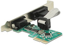 Delock PCI Card > 2 x Serial RS-232 - Seriel adapter - PCIe 1.1 - RS-232 x 2 - grøn