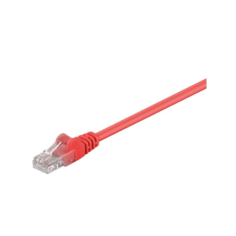 Patch kabel, UTP CAT5E, rød, 1 m