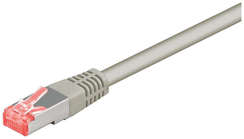 Patch kabel, S/FTP CAT6-LSZH, 1 m, grå