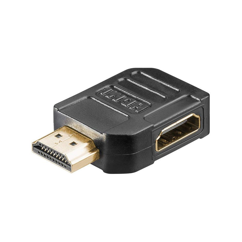 Goobay 51725 HDMI Adapter, Gold-plated, Black