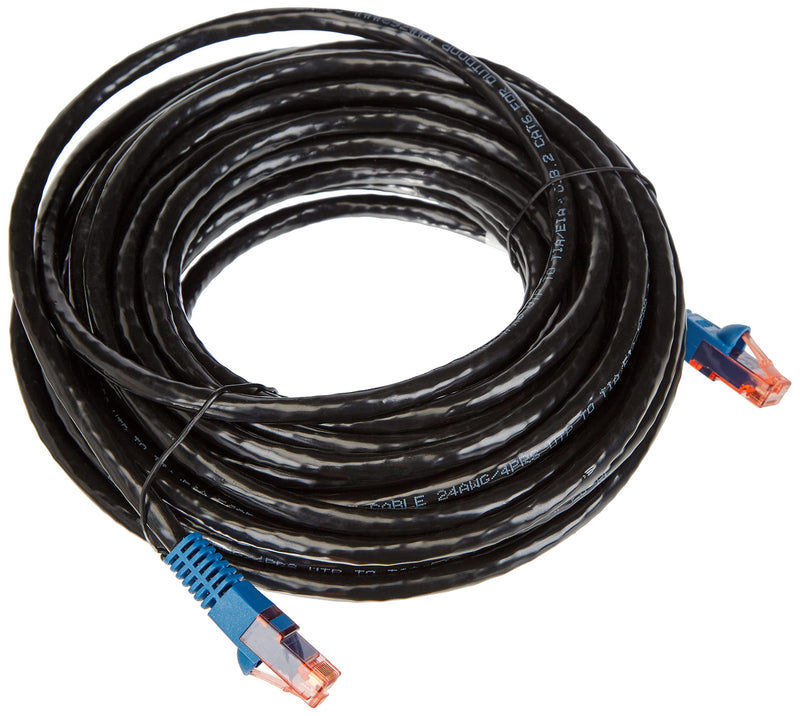 Patch kabel, UTP CAT6, sort, UDENDØRS 10 meter