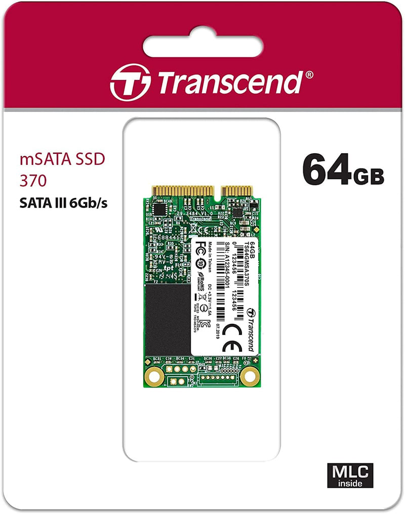 Transcend 64GB MSA370 mSATA MLC